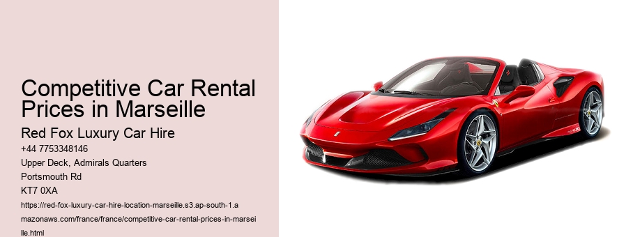 Competitive Car Rental Prices in Marseille